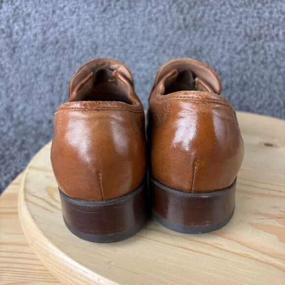 Vintage Bostonian Loafer Mens 8 All Leather Hand Sewn Dress Shoe Made in USA - Picture 5 of 9